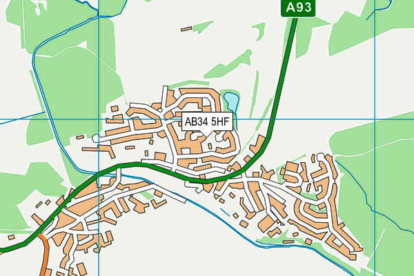 AB34 5HF map - OS VectorMap District (Ordnance Survey) AB34 5HF map - OS VectorMap District (Ordnance Survey)