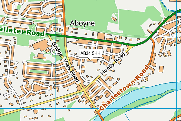AB34 5HH map - OS VectorMap District (Ordnance Survey) AB34 5HH map - OS VectorMap District (Ordnance Survey)