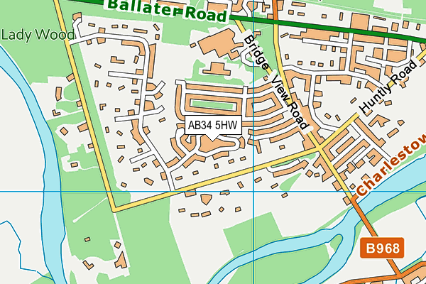 AB34 5HW map - OS VectorMap District (Ordnance Survey) AB34 5HW map - OS VectorMap District (Ordnance Survey)
