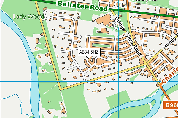 AB34 5HZ map - OS VectorMap District (Ordnance Survey) AB34 5HZ map - OS VectorMap District (Ordnance Survey)
