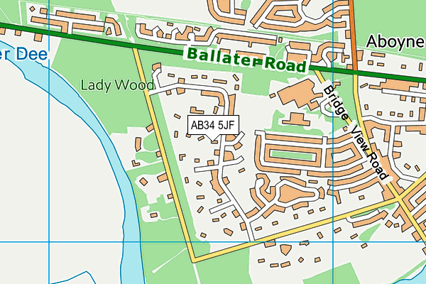 AB34 5JF map - OS VectorMap District (Ordnance Survey) AB34 5JF map - OS VectorMap District (Ordnance Survey)