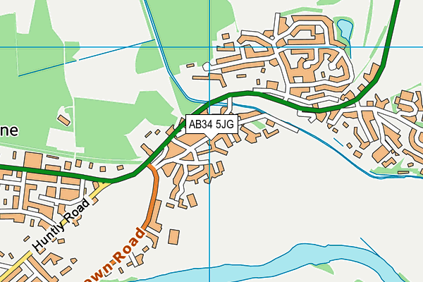 AB34 5JG map - OS VectorMap District (Ordnance Survey) AB34 5JG map - OS VectorMap District (Ordnance Survey)