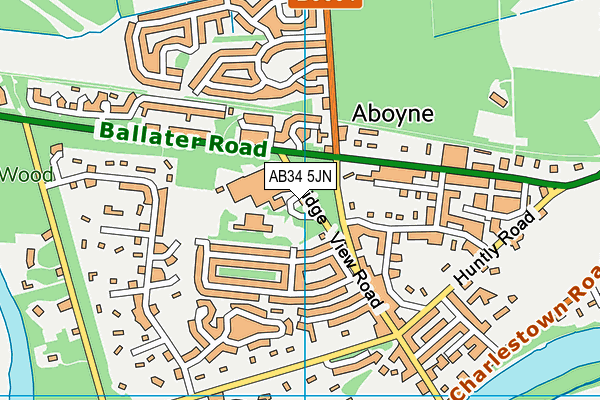AB34 5JN map - OS VectorMap District (Ordnance Survey) AB34 5JN map - OS VectorMap District (Ordnance Survey)