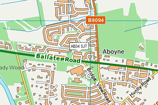 AB34 5JT map - OS VectorMap District (Ordnance Survey) AB34 5JT map - OS VectorMap District (Ordnance Survey)