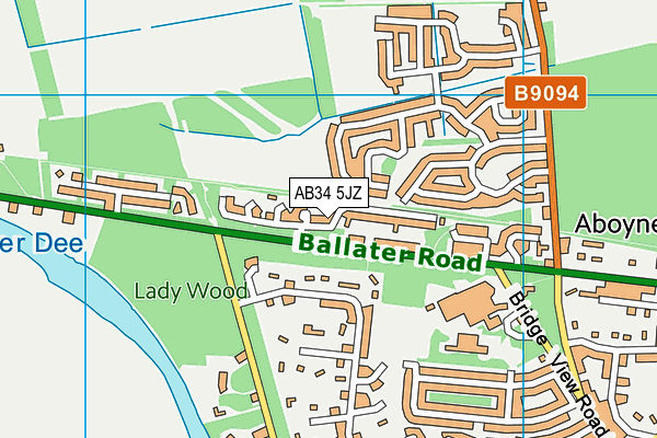 AB34 5JZ map - OS VectorMap District (Ordnance Survey) AB34 5JZ map - OS VectorMap District (Ordnance Survey)