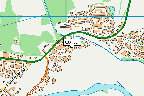 AB34 5LF map - OS VectorMap District (Ordnance Survey) AB34 5LF map - OS VectorMap District (Ordnance Survey)