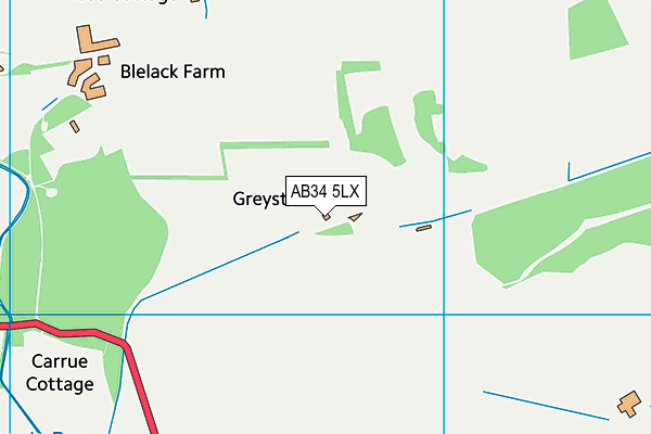 AB34 5LX map - OS VectorMap District (Ordnance Survey) AB34 5LX map - OS VectorMap District (Ordnance Survey)