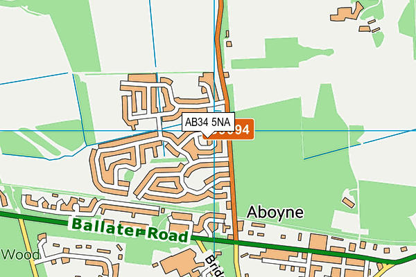 AB34 5NA map - OS VectorMap District (Ordnance Survey) AB34 5NA map - OS VectorMap District (Ordnance Survey)