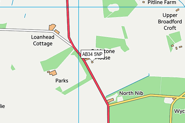 AB34 5NP map - OS VectorMap District (Ordnance Survey) AB34 5NP map - OS VectorMap District (Ordnance Survey)