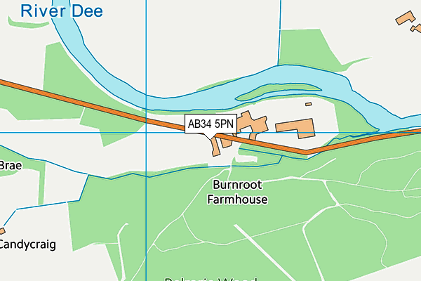 AB34 5PN map - OS VectorMap District (Ordnance Survey) AB34 5PN map - OS VectorMap District (Ordnance Survey)