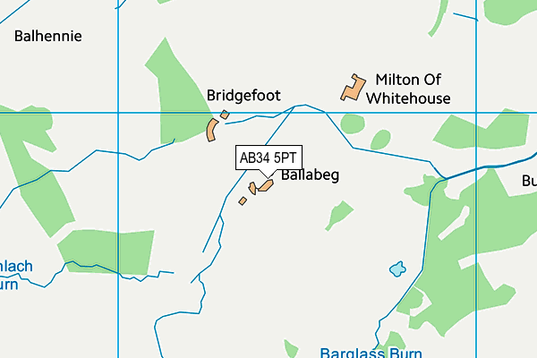 AB34 5PT map - OS VectorMap District (Ordnance Survey) AB34 5PT map - OS VectorMap District (Ordnance Survey)