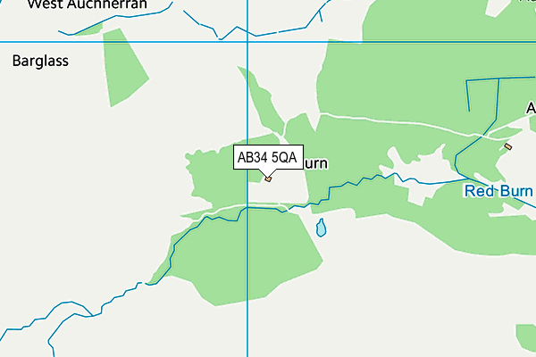 AB34 5QA map - OS VectorMap District (Ordnance Survey) AB34 5QA map - OS VectorMap District (Ordnance Survey)