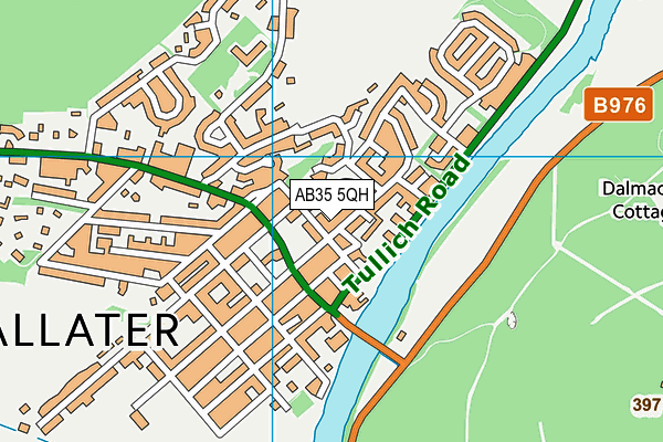 AB35 5QH map - OS VectorMap District (Ordnance Survey) AB35 5QH map - OS VectorMap District (Ordnance Survey)