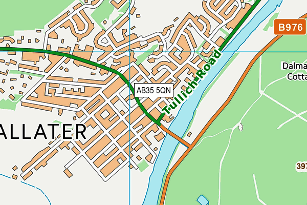 AB35 5QN map - OS VectorMap District (Ordnance Survey) AB35 5QN map - OS VectorMap District (Ordnance Survey)