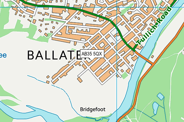 AB35 5QX map - OS VectorMap District (Ordnance Survey) AB35 5QX map - OS VectorMap District (Ordnance Survey)