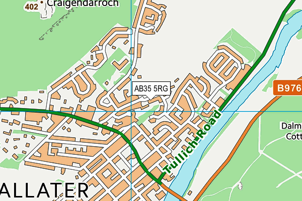 AB35 5RG map - OS VectorMap District (Ordnance Survey) AB35 5RG map - OS VectorMap District (Ordnance Survey)