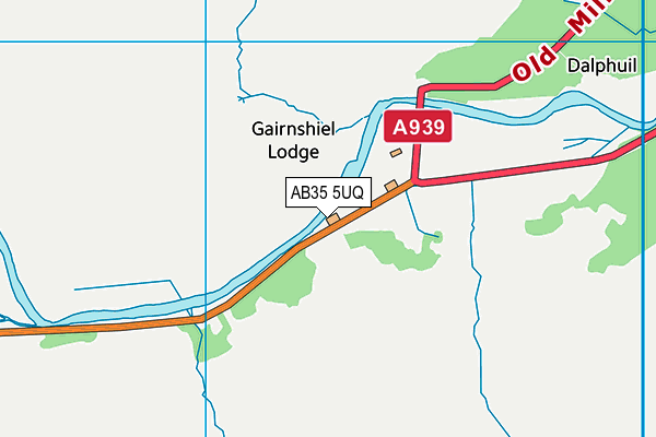 AB35 5UQ map - OS VectorMap District (Ordnance Survey) AB35 5UQ map - OS VectorMap District (Ordnance Survey)