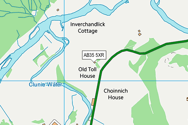 AB35 5XR map - OS VectorMap District (Ordnance Survey) AB35 5XR map - OS VectorMap District (Ordnance Survey)