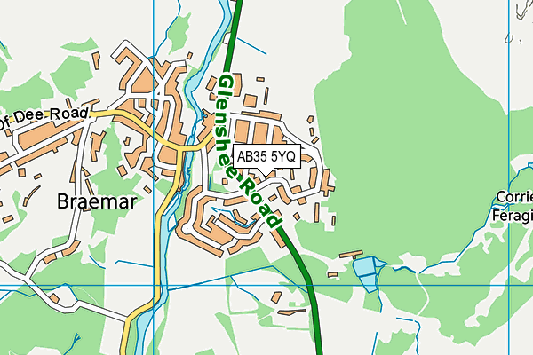 AB35 5YQ map - OS VectorMap District (Ordnance Survey) AB35 5YQ map - OS VectorMap District (Ordnance Survey)