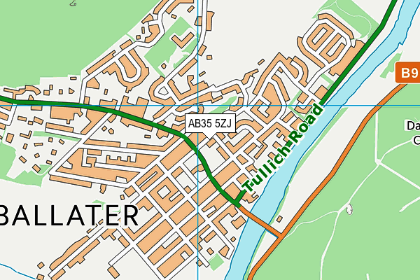 AB35 5ZJ map - OS VectorMap District (Ordnance Survey) AB35 5ZJ map - OS VectorMap District (Ordnance Survey)