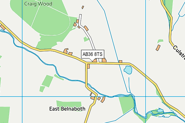 AB36 8TS map - OS VectorMap District (Ordnance Survey) AB36 8TS map - OS VectorMap District (Ordnance Survey)