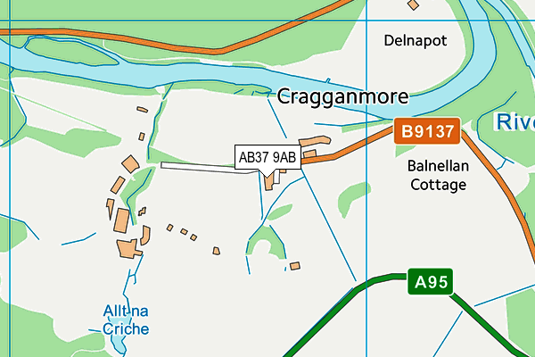 AB37 9AB map - OS VectorMap District (Ordnance Survey) AB37 9AB map - OS VectorMap District (Ordnance Survey)