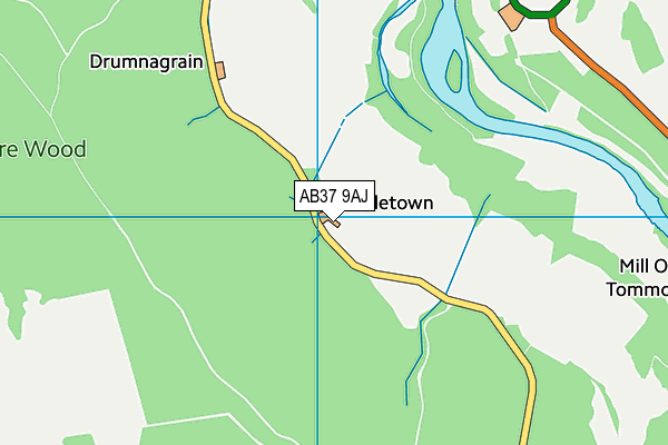 AB37 9AJ map - OS VectorMap District (Ordnance Survey) AB37 9AJ map - OS VectorMap District (Ordnance Survey)