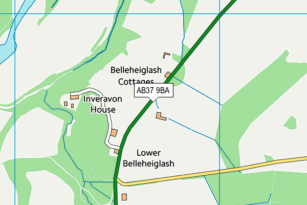AB37 9BA map - OS VectorMap District (Ordnance Survey) AB37 9BA map - OS VectorMap District (Ordnance Survey)