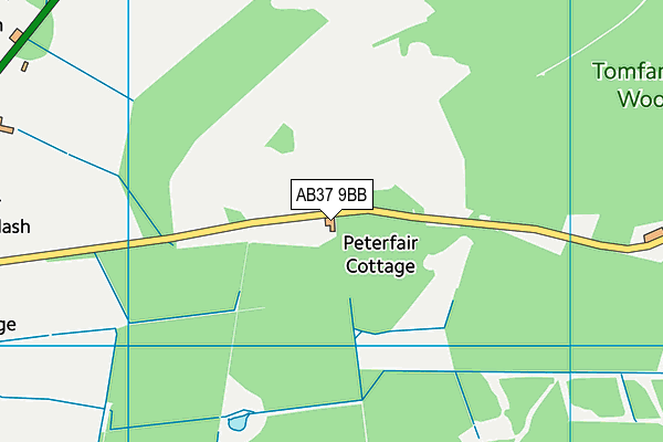 AB37 9BB map - OS VectorMap District (Ordnance Survey) AB37 9BB map - OS VectorMap District (Ordnance Survey)