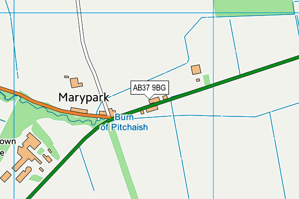 AB37 9BG map - OS VectorMap District (Ordnance Survey) AB37 9BG map - OS VectorMap District (Ordnance Survey)