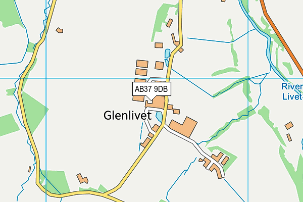 AB37 9DB map - OS VectorMap District (Ordnance Survey) AB37 9DB map - OS VectorMap District (Ordnance Survey)