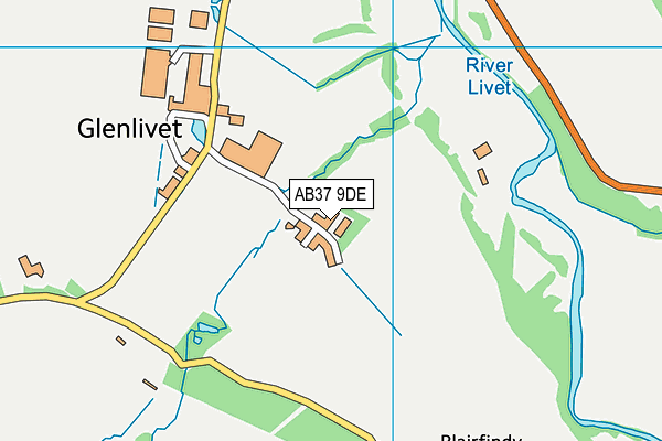 AB37 9DE map - OS VectorMap District (Ordnance Survey) AB37 9DE map - OS VectorMap District (Ordnance Survey)