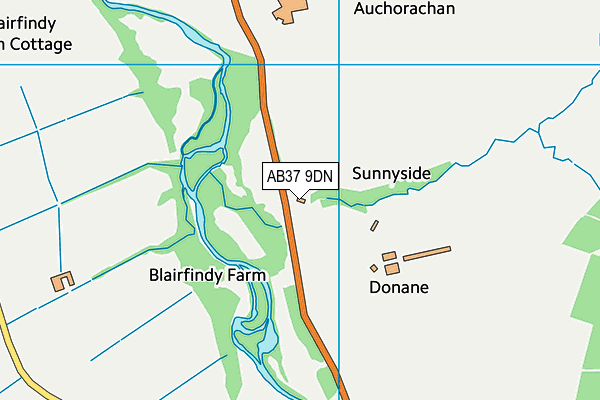 AB37 9DN map - OS VectorMap District (Ordnance Survey) AB37 9DN map - OS VectorMap District (Ordnance Survey)