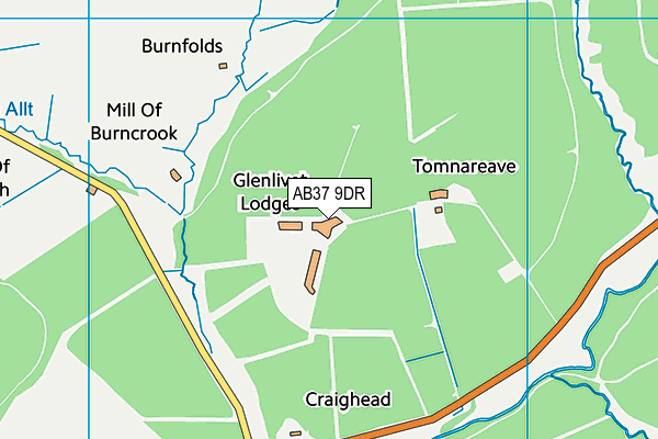 AB37 9DR map - OS VectorMap District (Ordnance Survey) AB37 9DR map - OS VectorMap District (Ordnance Survey)