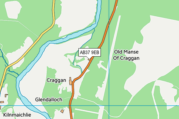 AB37 9EB map - OS VectorMap District (Ordnance Survey) AB37 9EB map - OS VectorMap District (Ordnance Survey)