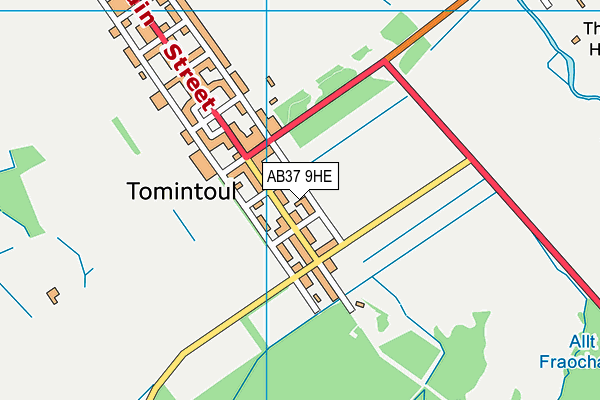 AB37 9HE map - OS VectorMap District (Ordnance Survey) AB37 9HE map - OS VectorMap District (Ordnance Survey)