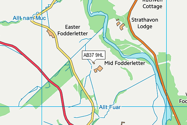 AB37 9HL map - OS VectorMap District (Ordnance Survey) AB37 9HL map - OS VectorMap District (Ordnance Survey)