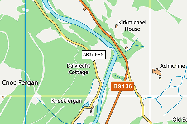 AB37 9HN map - OS VectorMap District (Ordnance Survey) AB37 9HN map - OS VectorMap District (Ordnance Survey)