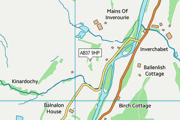 AB37 9HP map - OS VectorMap District (Ordnance Survey) AB37 9HP map - OS VectorMap District (Ordnance Survey)