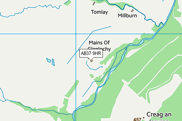 AB37 9HR map - OS VectorMap District (Ordnance Survey) AB37 9HR map - OS VectorMap District (Ordnance Survey)