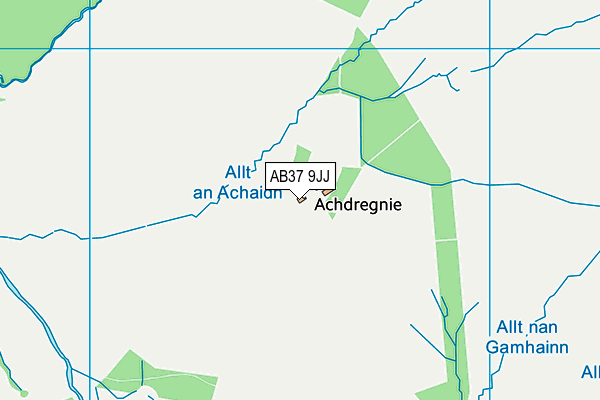AB37 9JJ map - OS VectorMap District (Ordnance Survey) AB37 9JJ map - OS VectorMap District (Ordnance Survey)