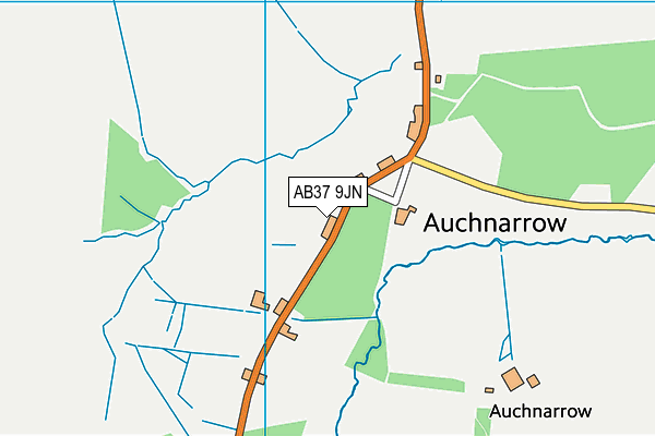AB37 9JN map - OS VectorMap District (Ordnance Survey) AB37 9JN map - OS VectorMap District (Ordnance Survey)
