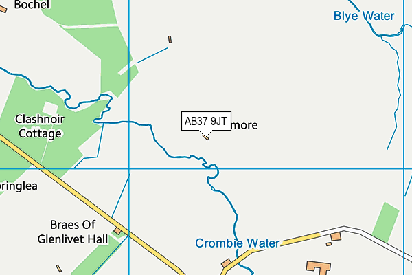 AB37 9JT map - OS VectorMap District (Ordnance Survey) AB37 9JT map - OS VectorMap District (Ordnance Survey)
