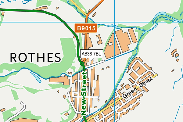 AB38 7BL map - OS VectorMap District (Ordnance Survey) AB38 7BL map - OS VectorMap District (Ordnance Survey)