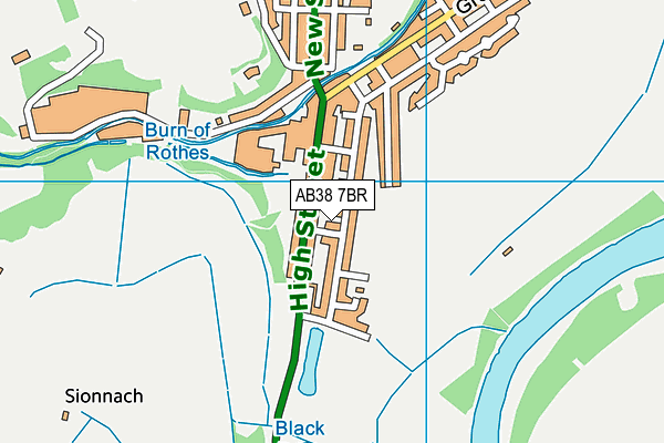 AB38 7BR map - OS VectorMap District (Ordnance Survey) AB38 7BR map - OS VectorMap District (Ordnance Survey)