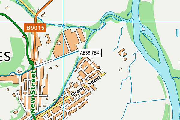 AB38 7BX map - OS VectorMap District (Ordnance Survey) AB38 7BX map - OS VectorMap District (Ordnance Survey)