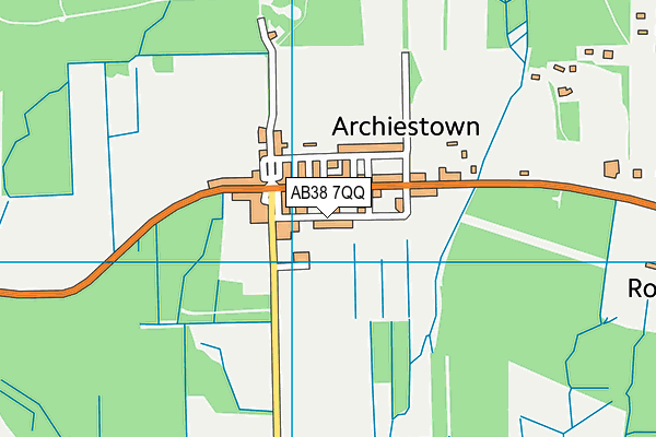 AB38 7QQ map - OS VectorMap District (Ordnance Survey) AB38 7QQ map - OS VectorMap District (Ordnance Survey)
