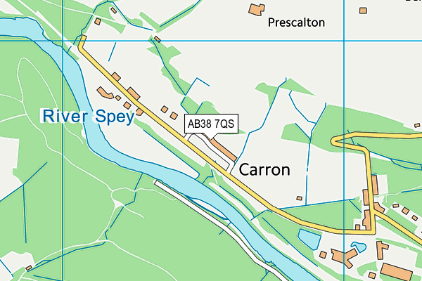 AB38 7QS map - OS VectorMap District (Ordnance Survey) AB38 7QS map - OS VectorMap District (Ordnance Survey)