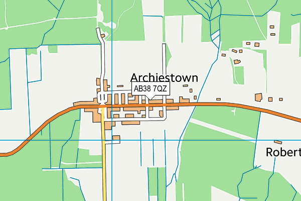 AB38 7QZ map - OS VectorMap District (Ordnance Survey) AB38 7QZ map - OS VectorMap District (Ordnance Survey)