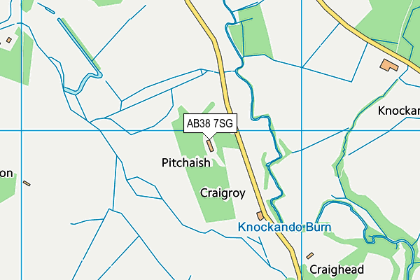 AB38 7SG map - OS VectorMap District (Ordnance Survey)